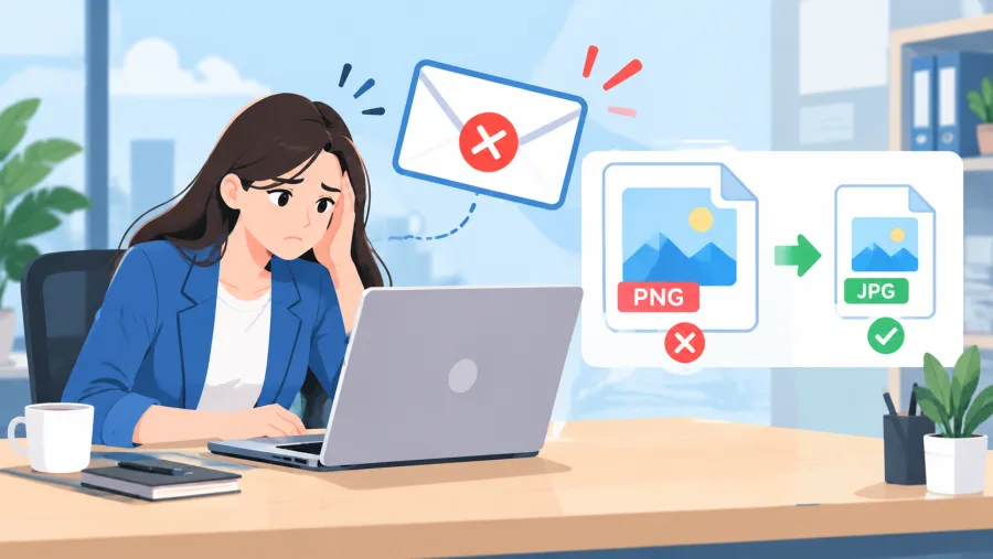 发邮件被退信？PDF里插的PNG图太大了，换成JPG试试