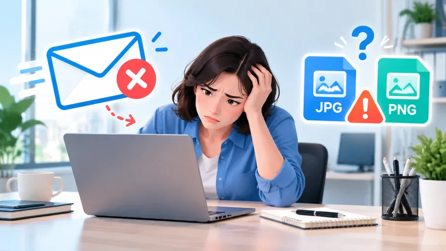发邮件被退件？jpg和png选错格式真会卡住工作流